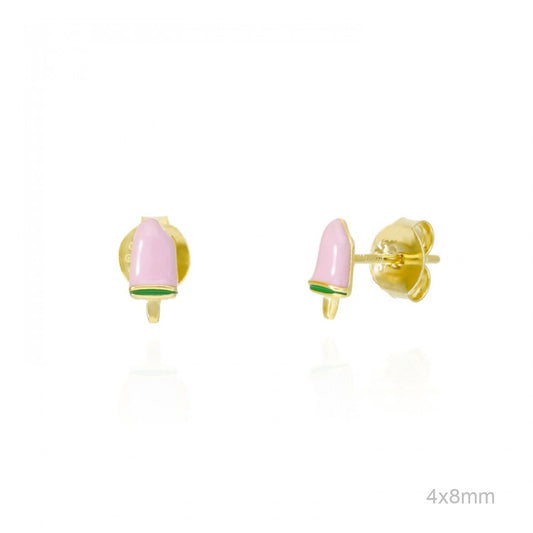 Pendientes Helado Fresa