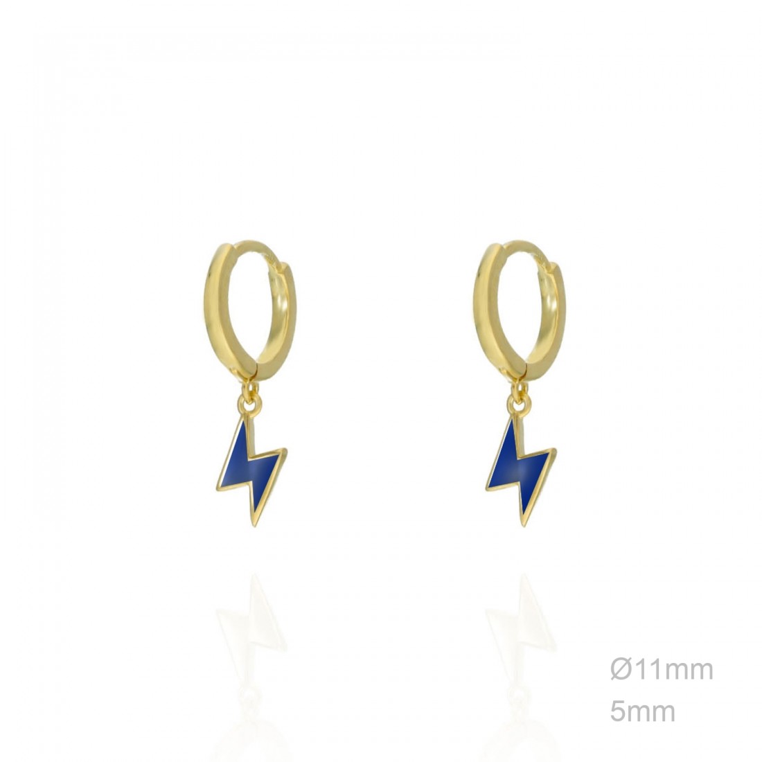 Pendientes Rayo Azul