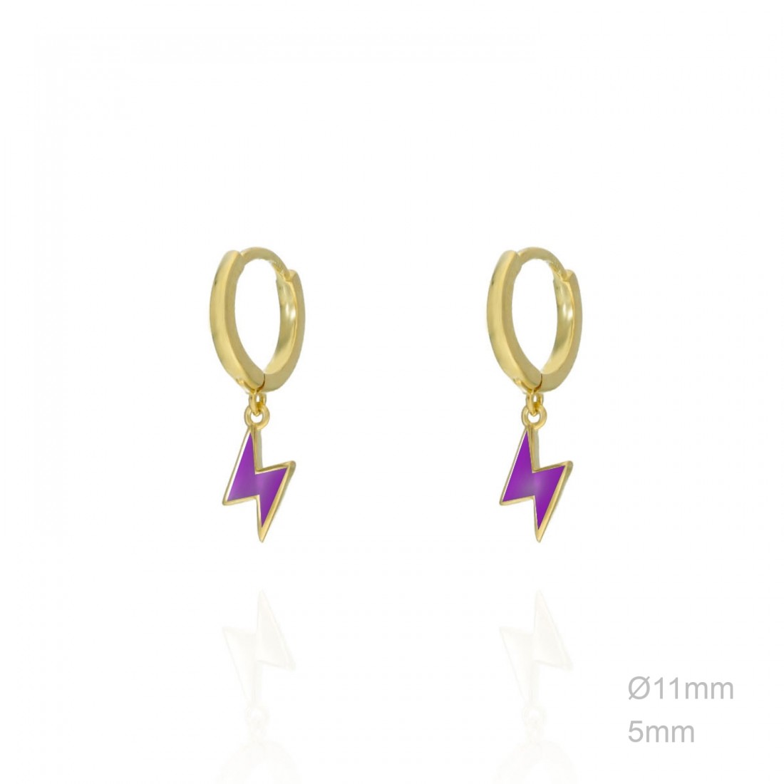 Pendientes Rayo buganvilla