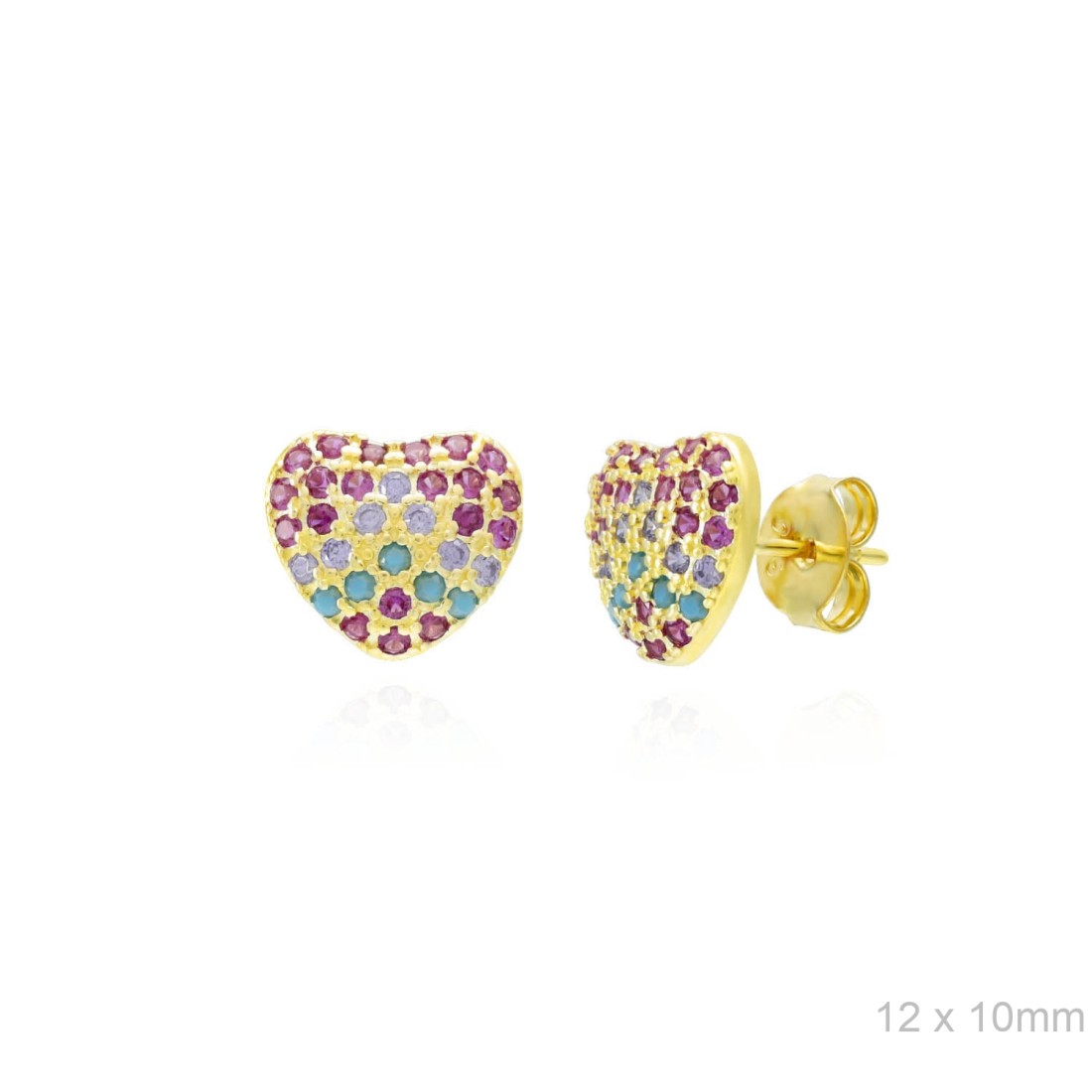 Pendientes Corazón Circonitas