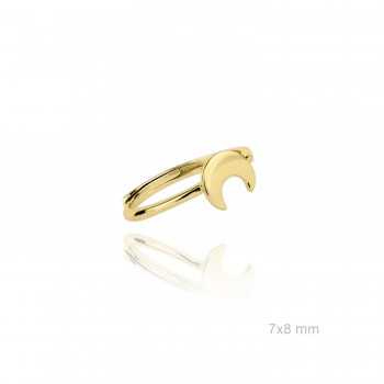 Anillo Luna Dorada ajustable