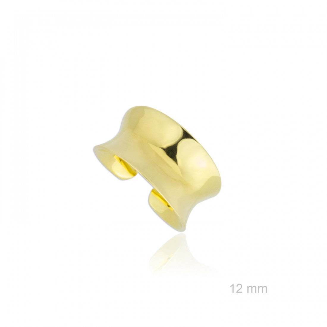 Anillo Curvo Dorado ajustable