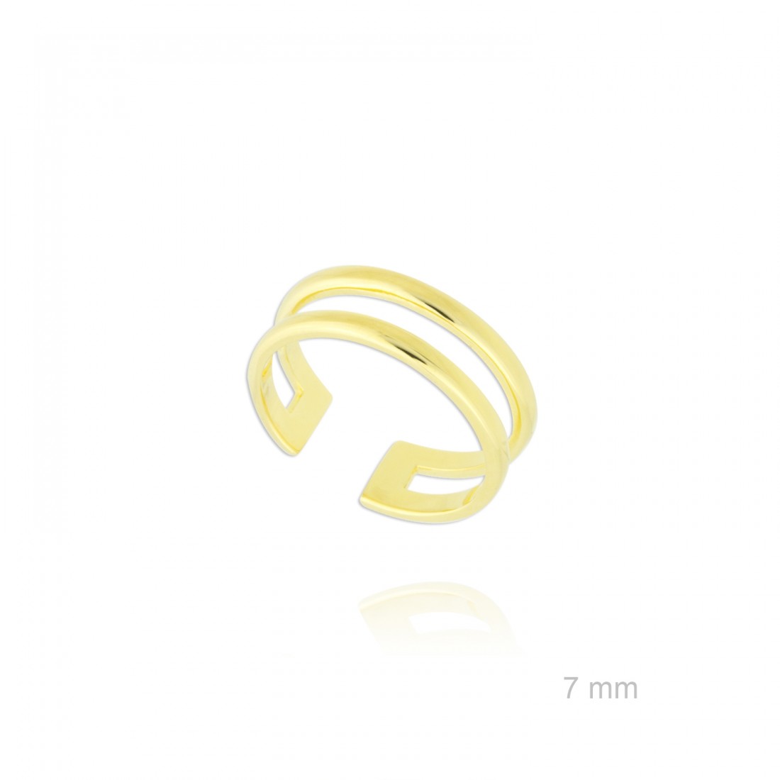 Anillo Dos Líneas ajustable