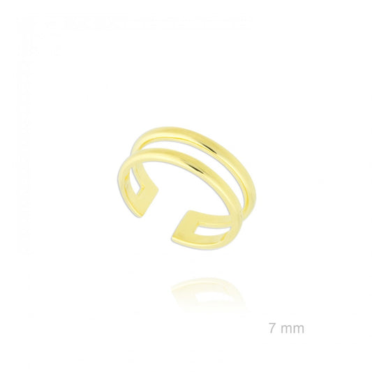 Anillo Dos Líneas ajustable