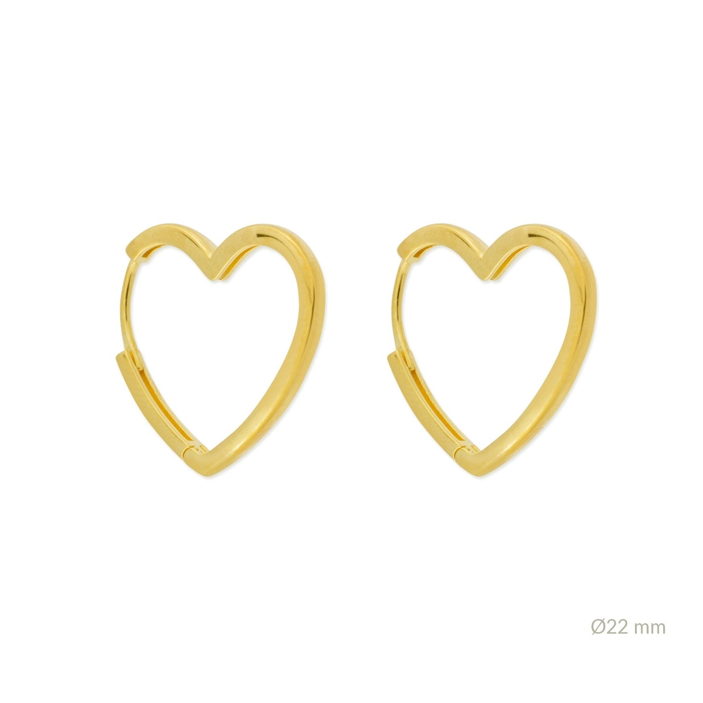 Pendientes Huggies Corazón Minimalista