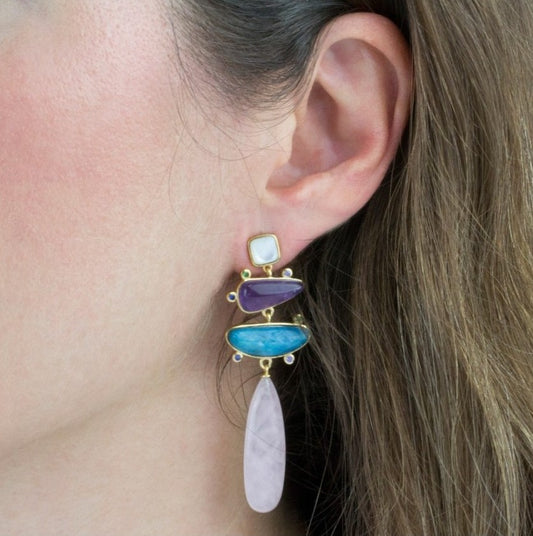 Pendientes Rocío Dorados