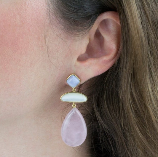 Pendientes María Dorados