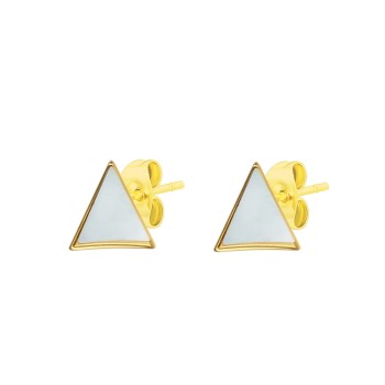 Pendientes Triángulo Nácar