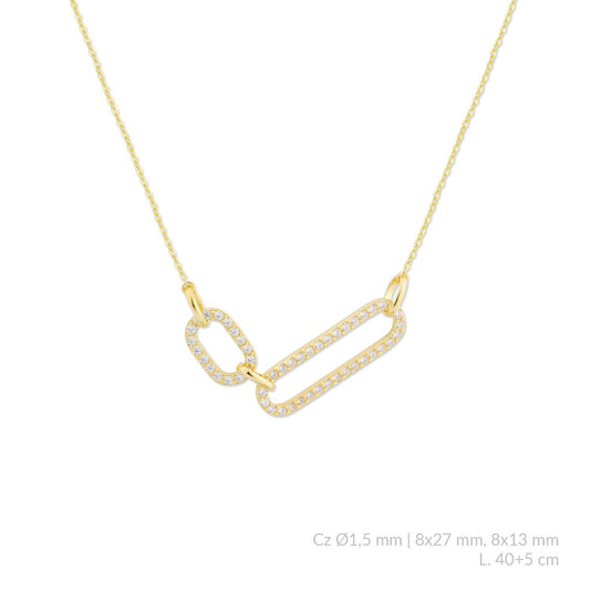 Gargantilla Link Pavé