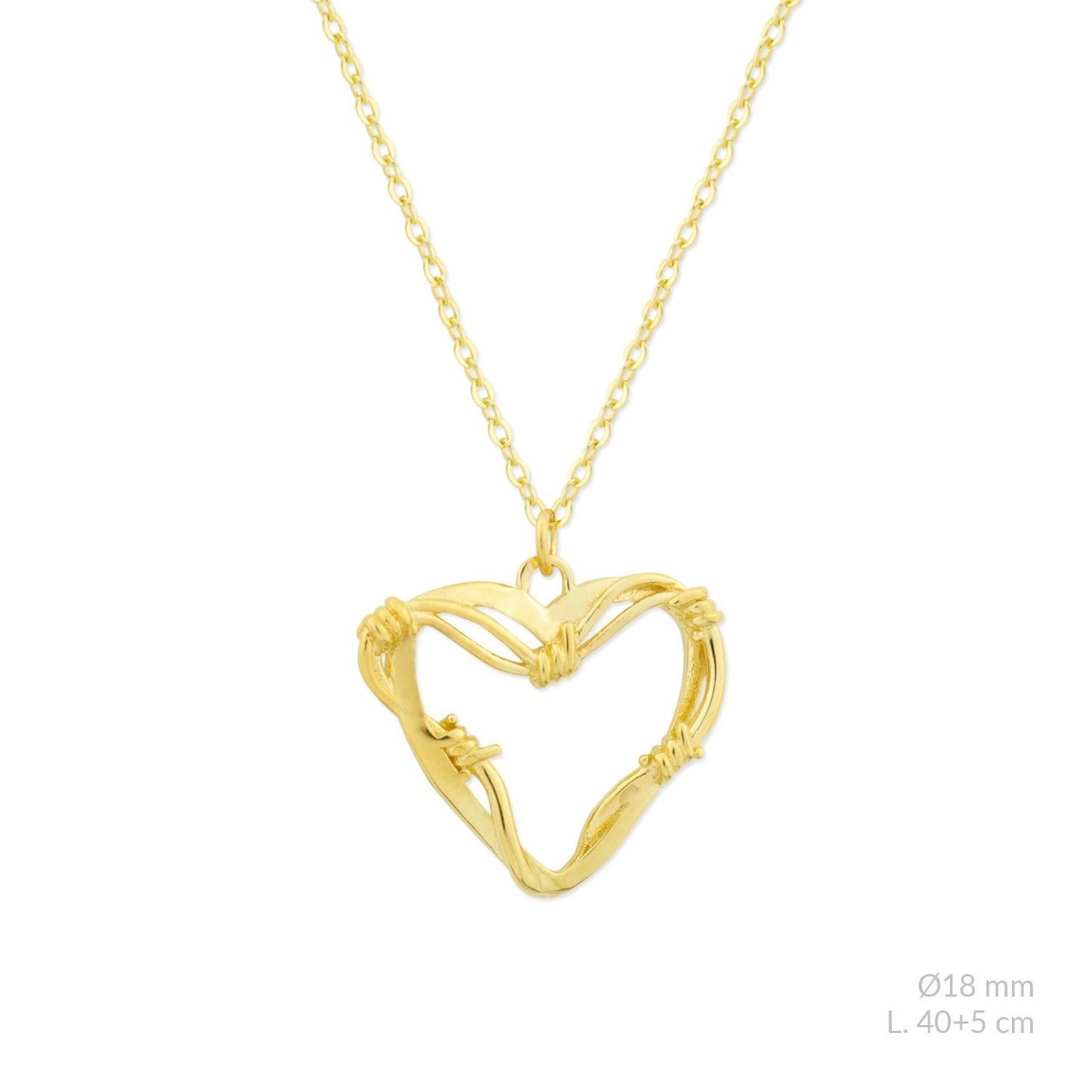 Gargantilla Thorned Heart - Corazón Espinado- Plata 925