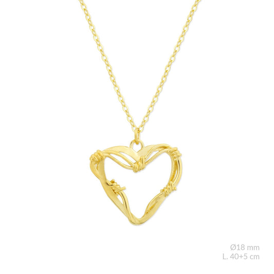 Gargantilla Thorned Heart - Corazón Espinado- Plata 925