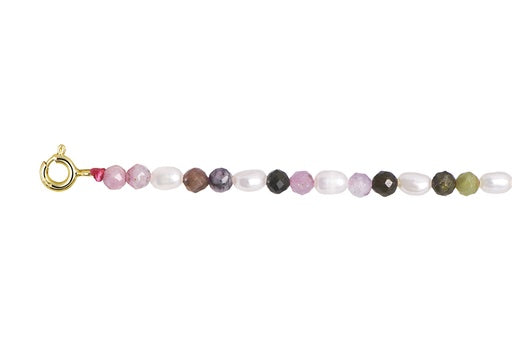 Pulsera de perlas con piedras