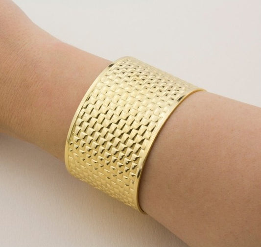 Hammered Gold Bracelet
