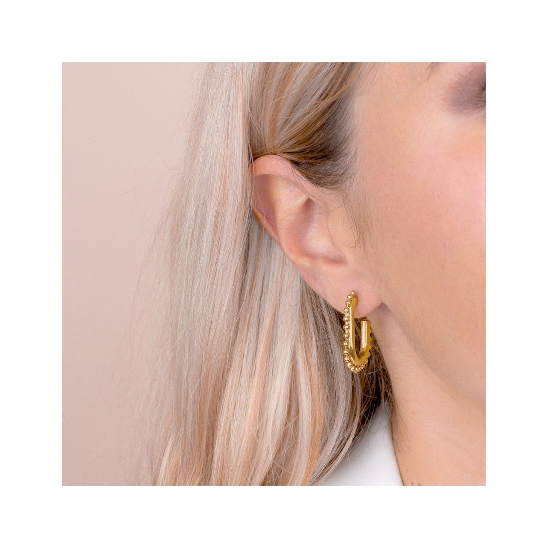Pendientes Acero Bolitas