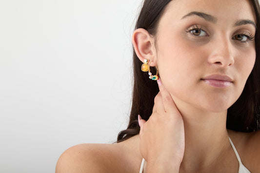 Pendientes Piedras Naturales