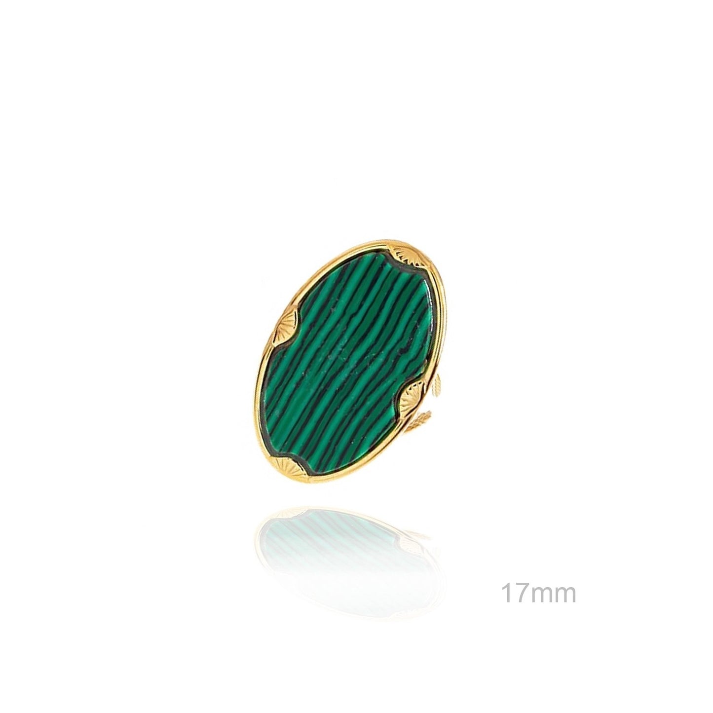 Anillo Oval Verde