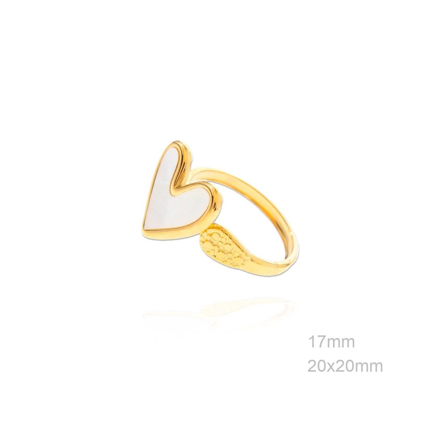 Anillo Corazón Nácar