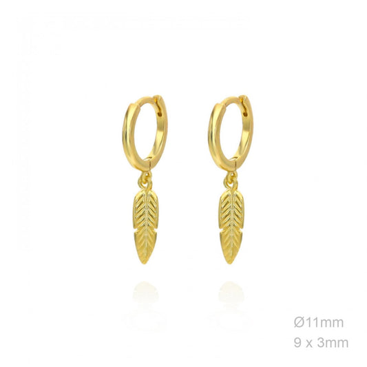 Pendientes Pluma