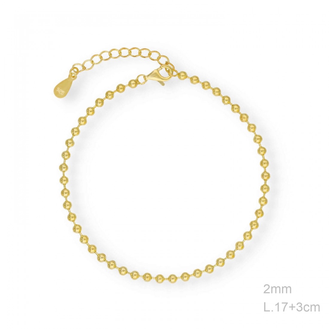 Pulsera "Bubbles" – Plata de Ley 925