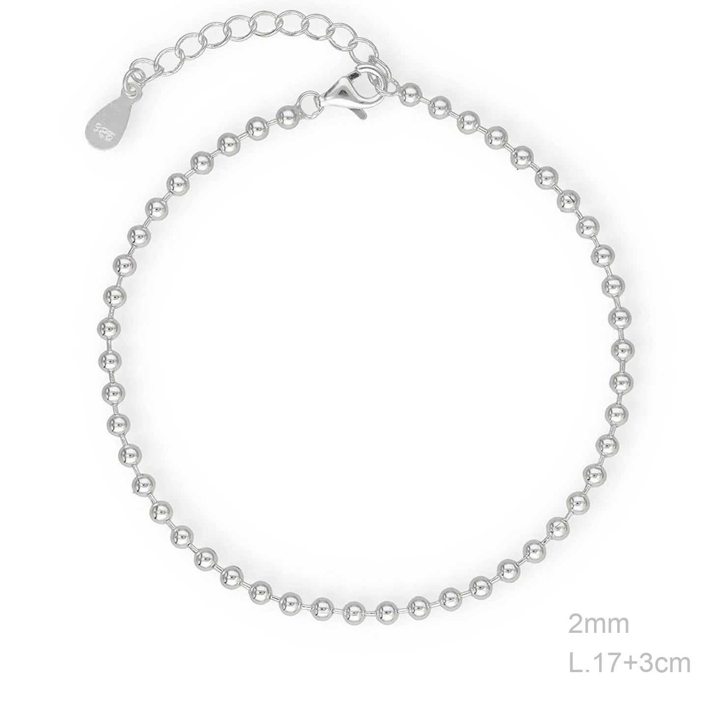 Pulsera "Bubbles" – Plata de Ley 925
