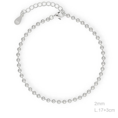 Pulsera "Bubbles" – Plata de Ley 925