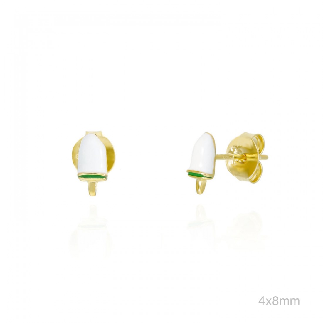 Pendientes Helado Nata