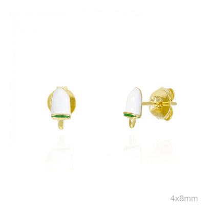 Pendientes Helado Nata