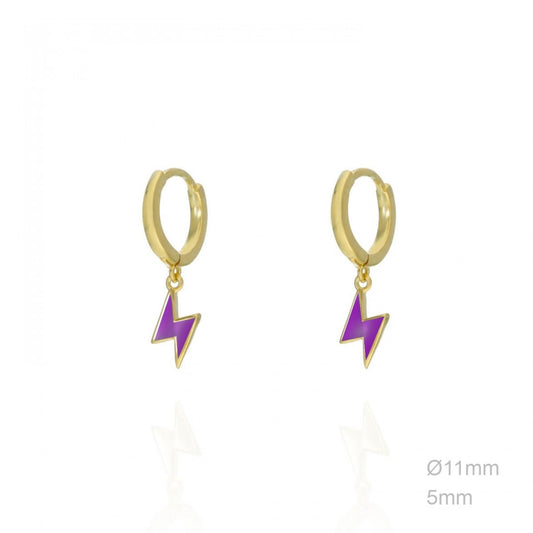 Pendientes Rayo buganvilla