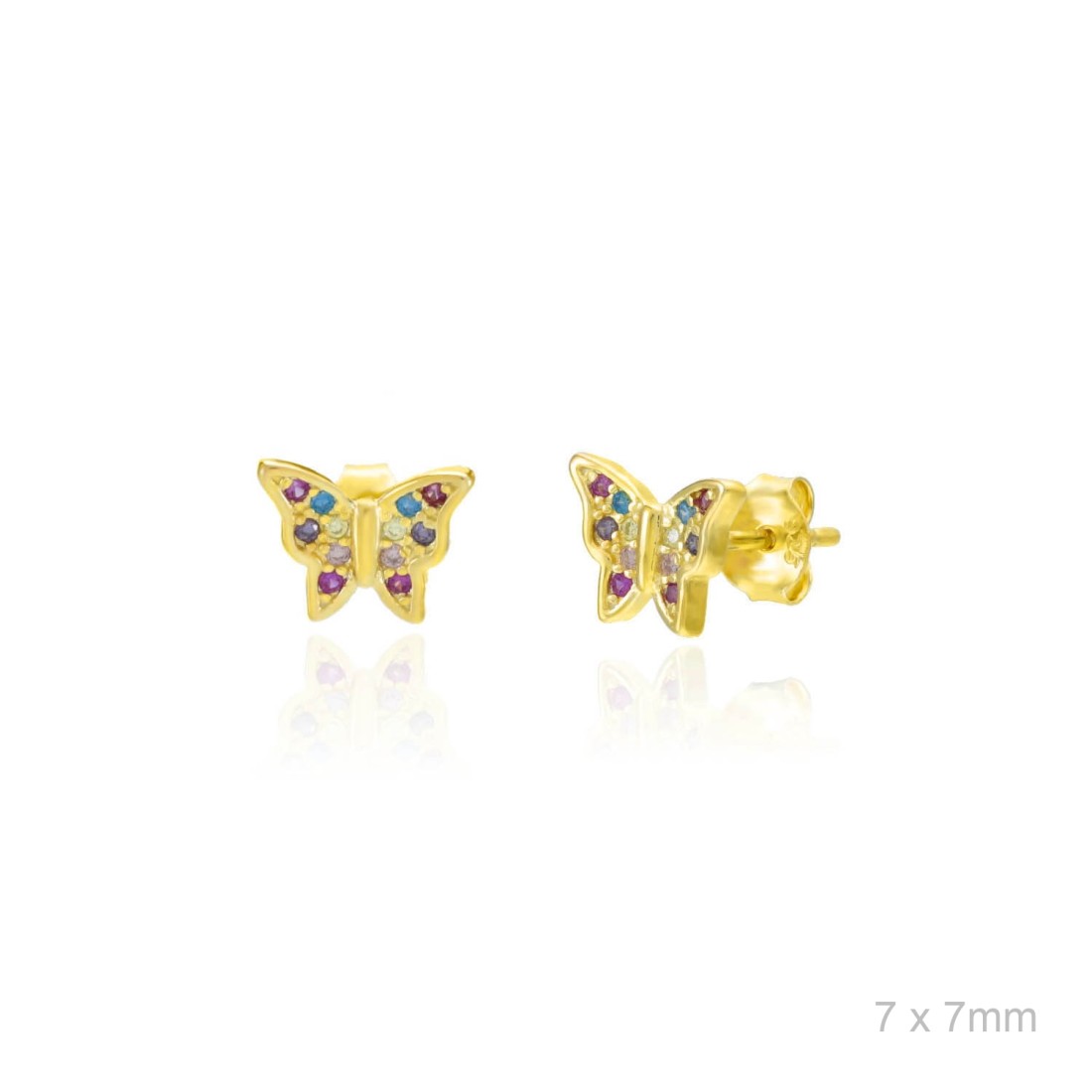 Pendientes Mariposas Dorados