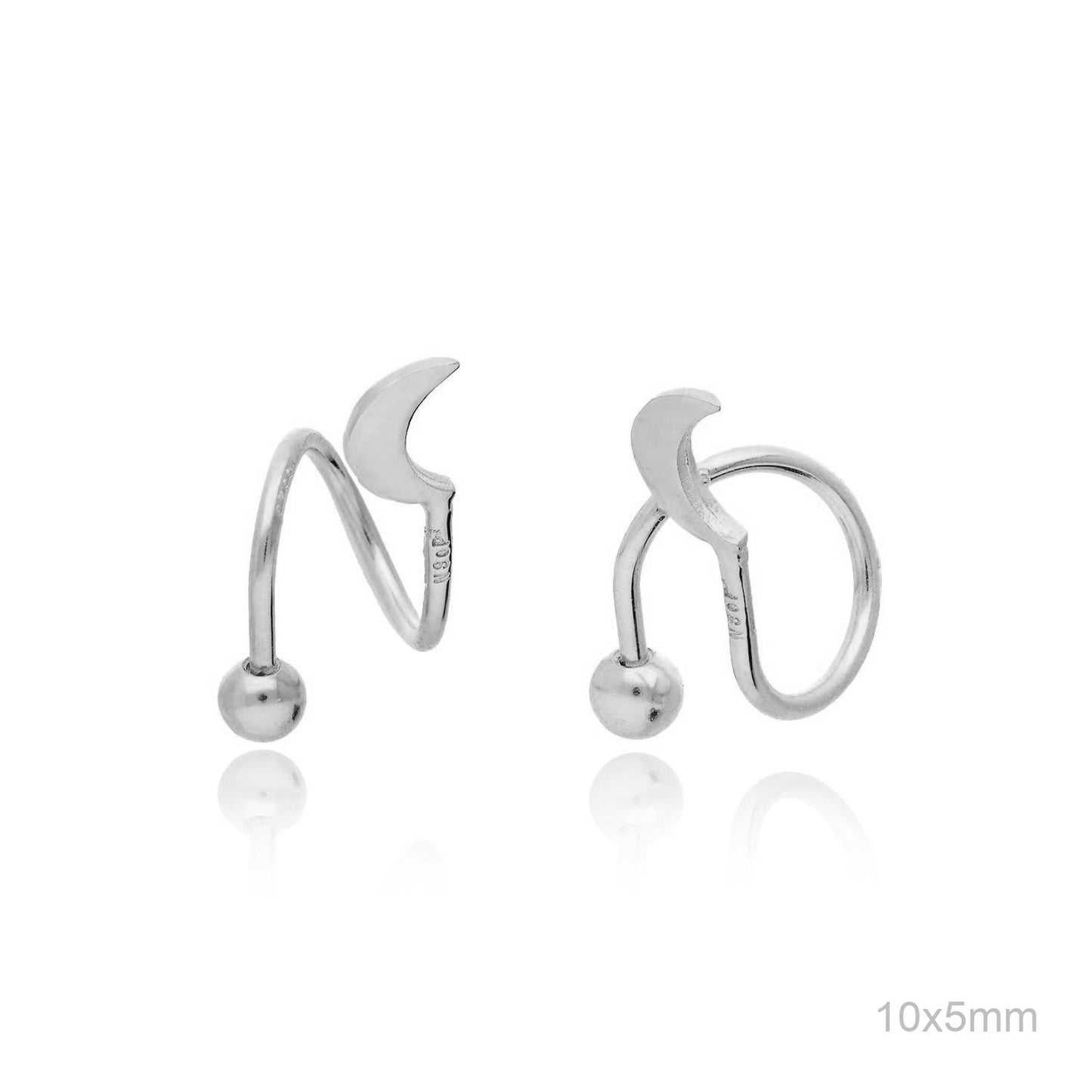 Pendientes Espiral Luna