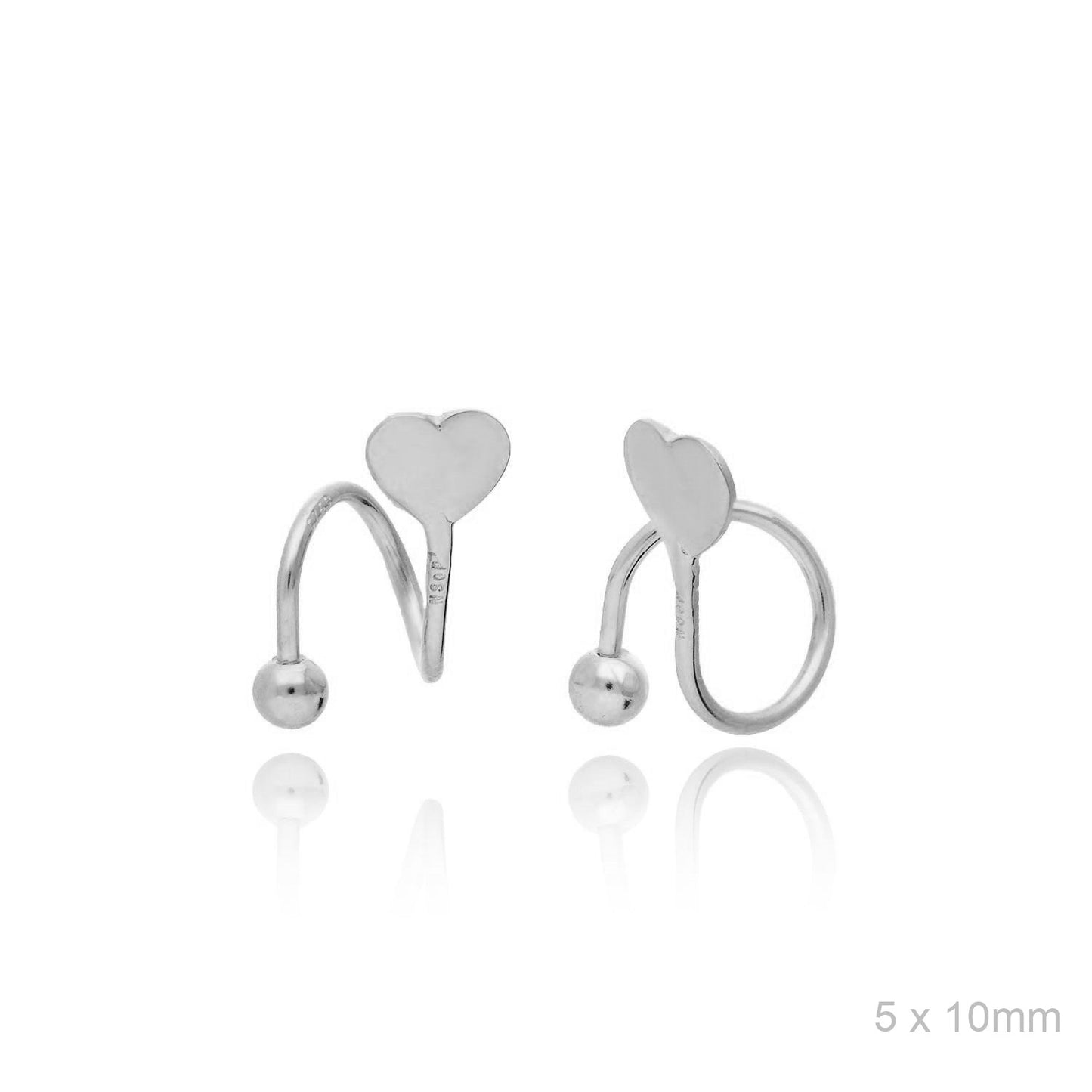 Pendientes Espiral Corazón