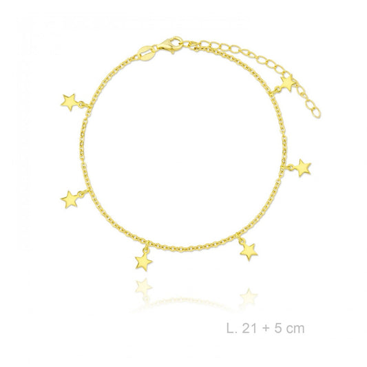 Tobillera Estrellas doradas