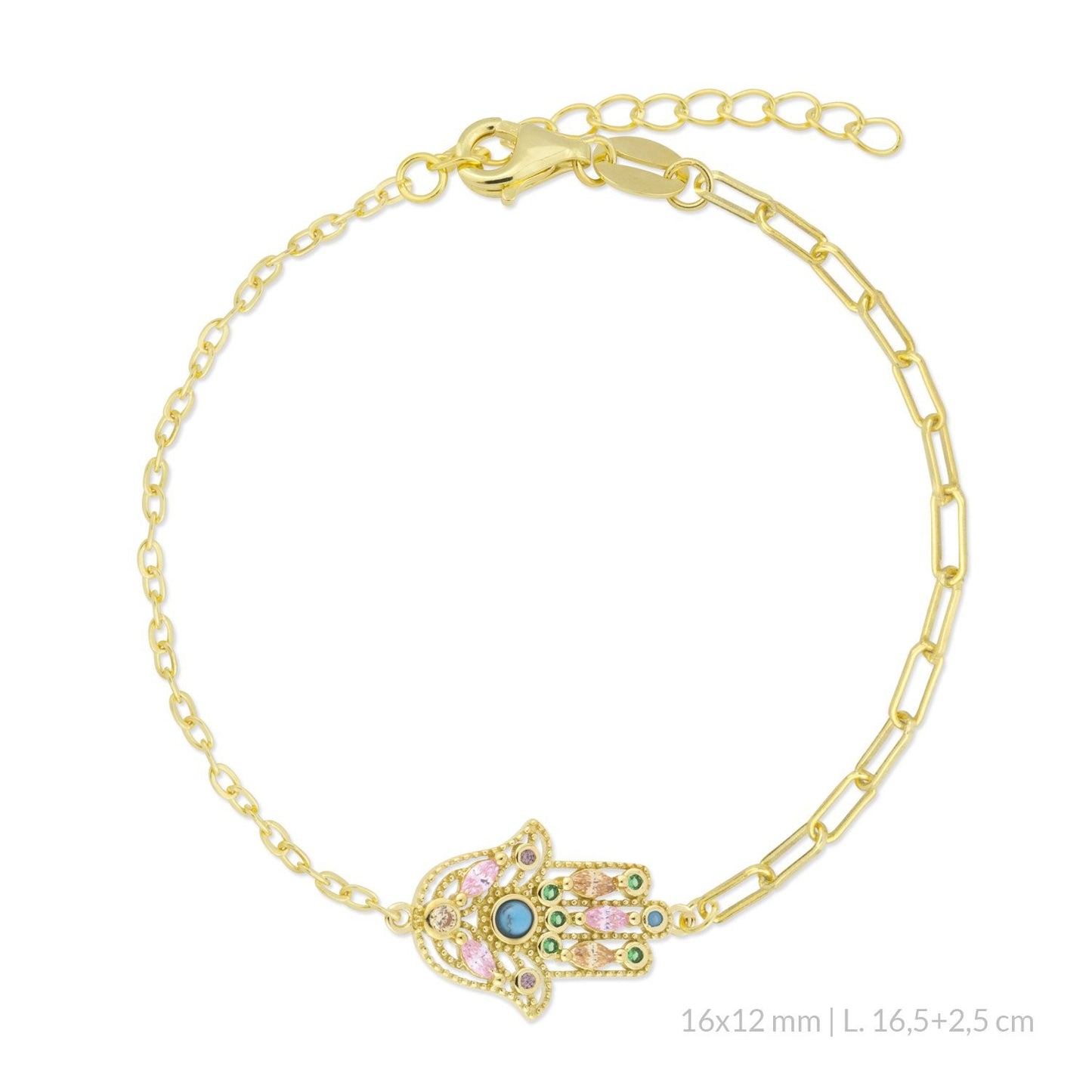 Pulsera Hamsa protección - Plata 925