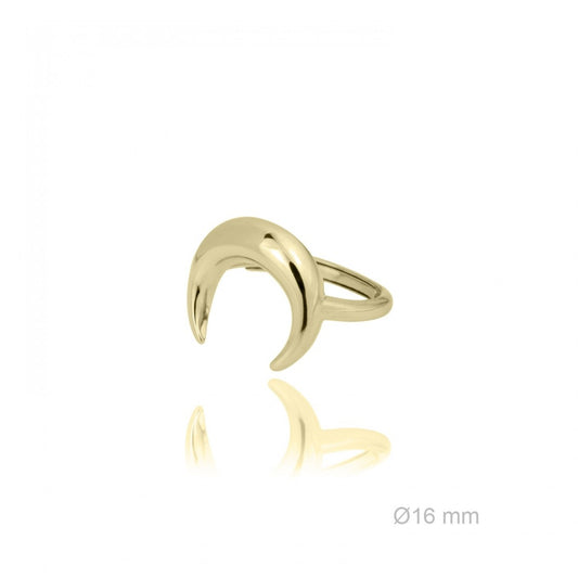 Anillo Media Luna Dorado ajustable