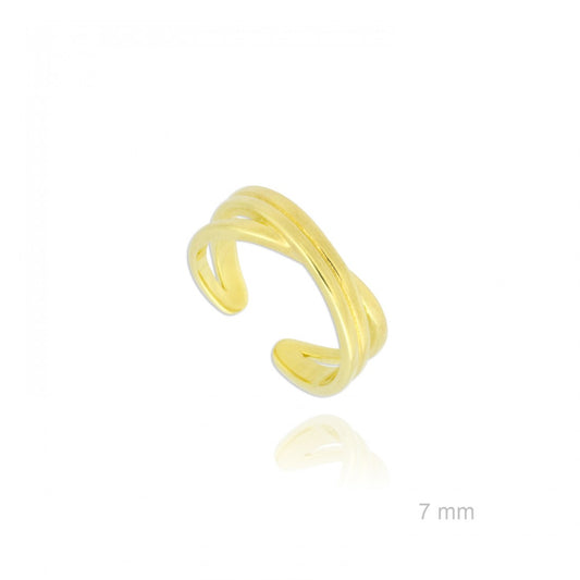 Anillo Doble Dorado ajustable