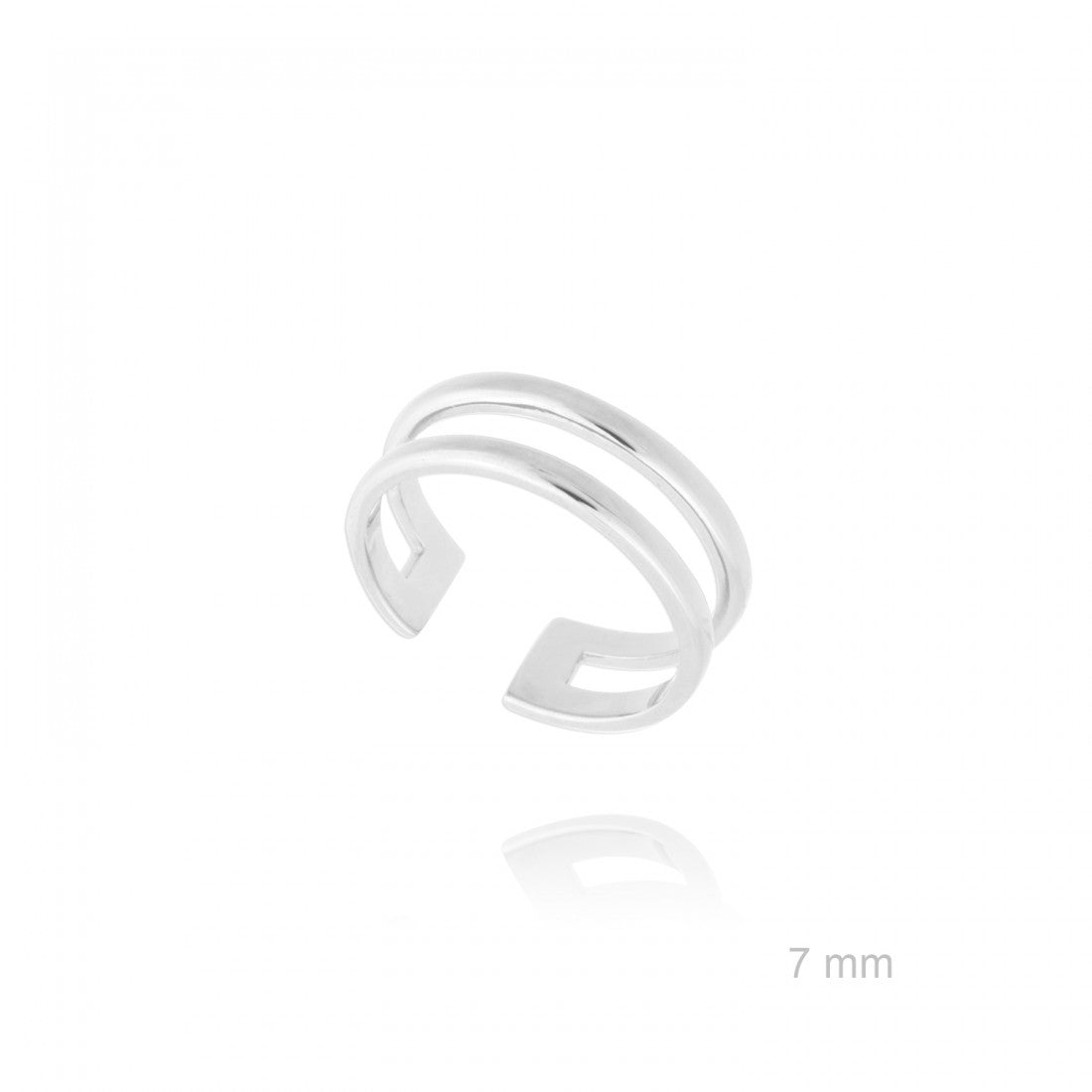 Anillo Dos Líneas ajustable