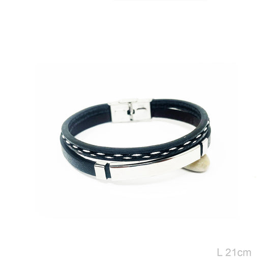 Pulsera doble Negra