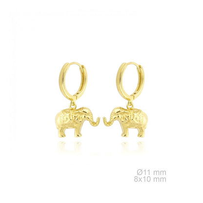 Pendientes de Aro "Wild Spirit" – Plata de Ley 925 y Baño de Oro 18k