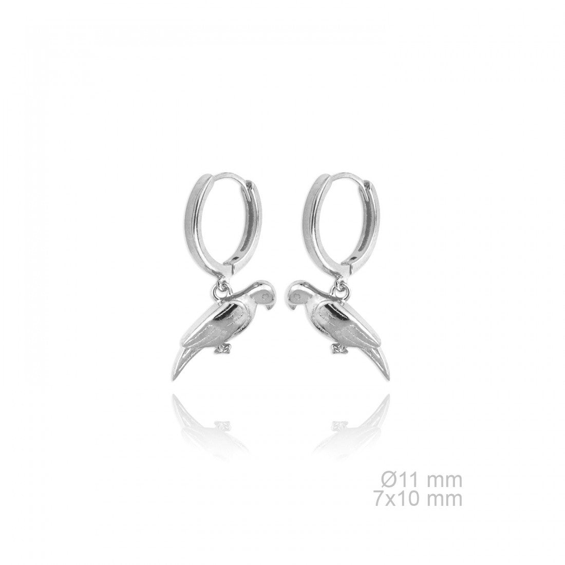 Pendientes de Aro "Wild Spirit" – Plata de Ley 925 y Baño de Oro 18k