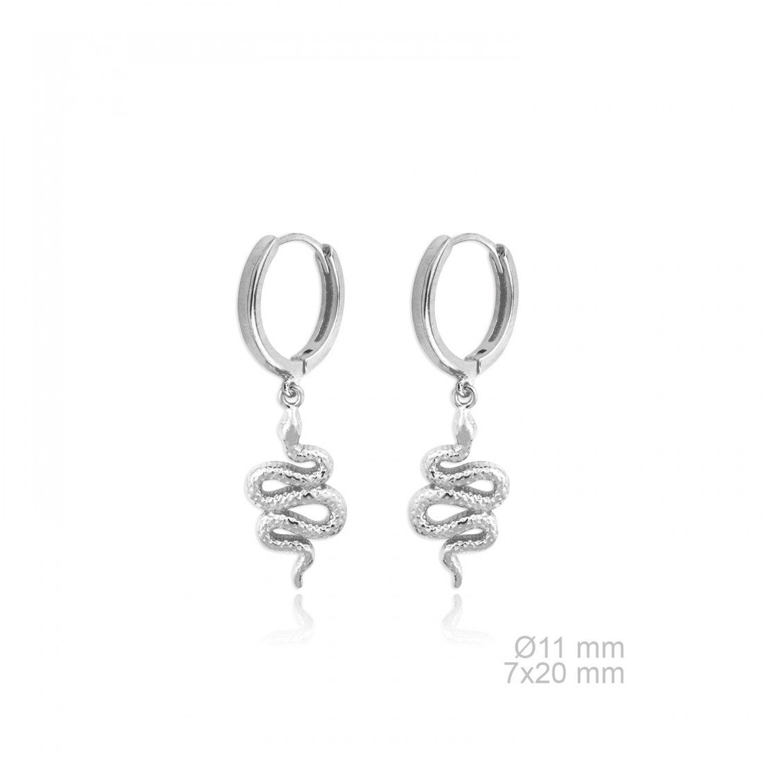 Pendientes de Aro "Wild Spirit" – Plata de Ley 925 y Baño de Oro 18k