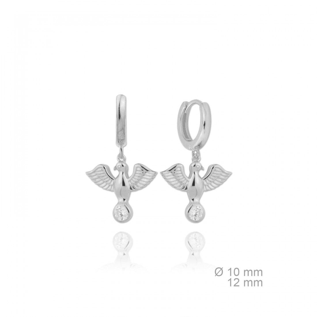 Pendientes de Aro "Wild Spirit" – Plata de Ley 925 y Baño de Oro 18k