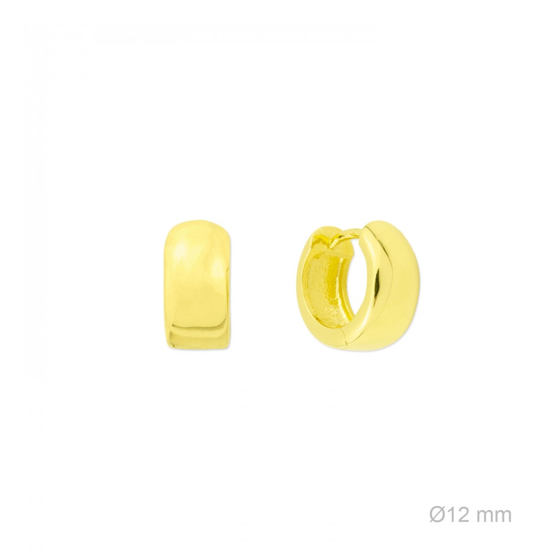 Pendientes de Aro "Essentials Collection" – Plata de Ley 925 / Baño de Oro 18k