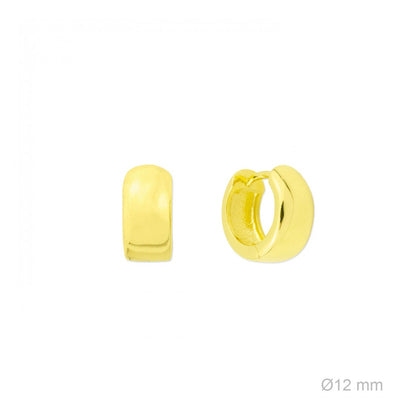 Pendientes de Aro "Essentials Collection" – Plata de Ley 925 / Baño de Oro 18k