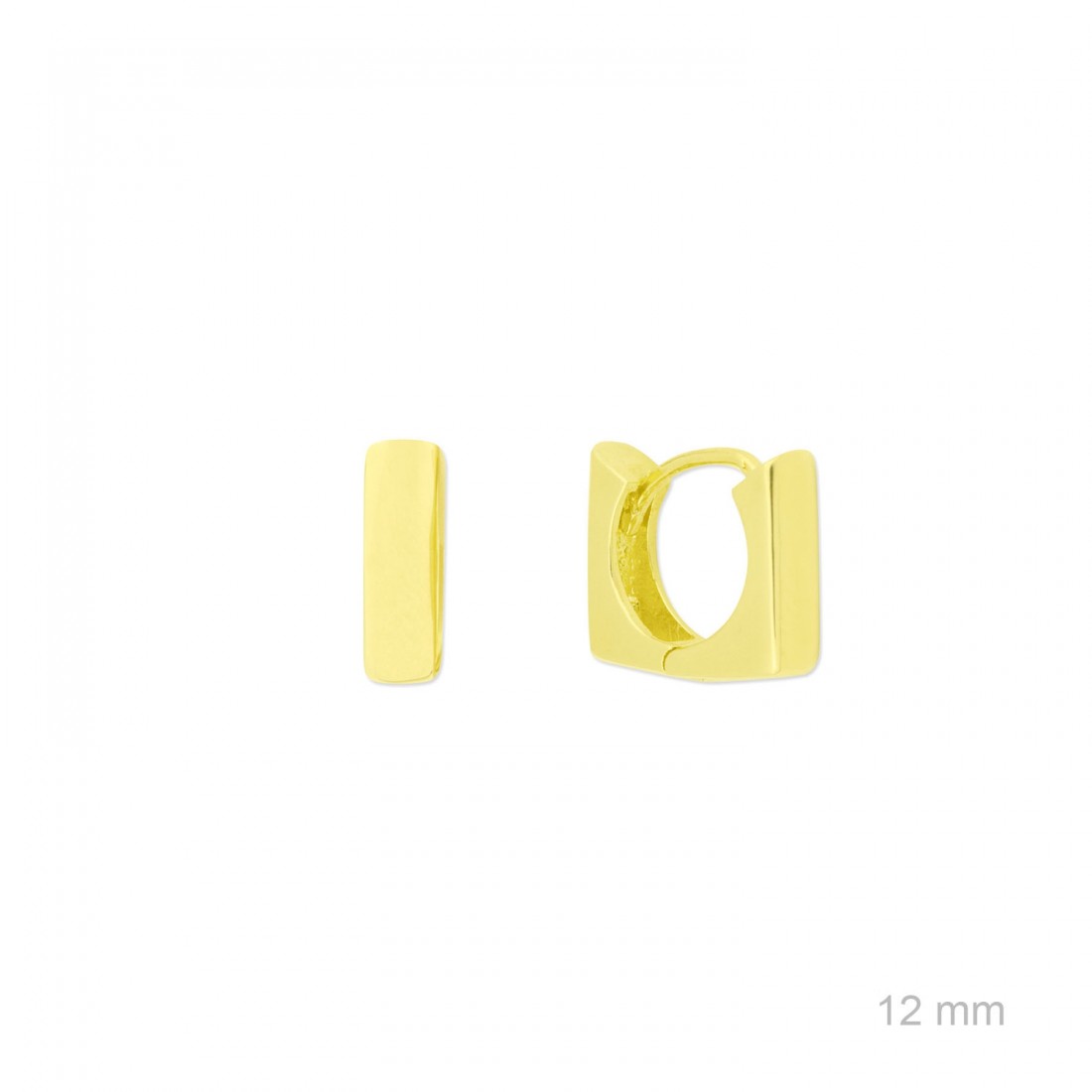 Pendientes de Aro "Essentials Collection" – Plata de Ley 925 / Baño de Oro 18k