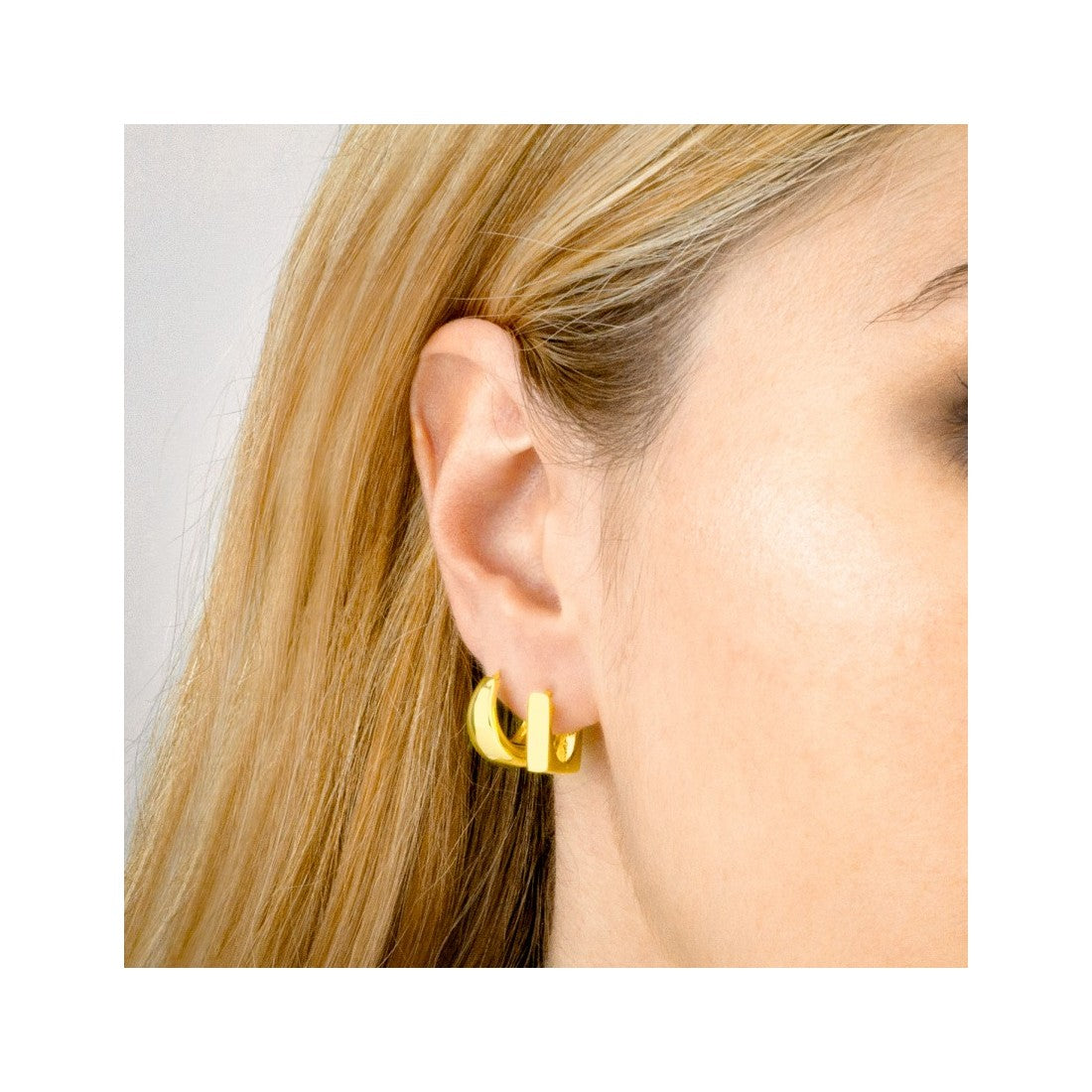 Pendientes de Aro "Essentials Collection" – Plata de Ley 925 / Baño de Oro 18k