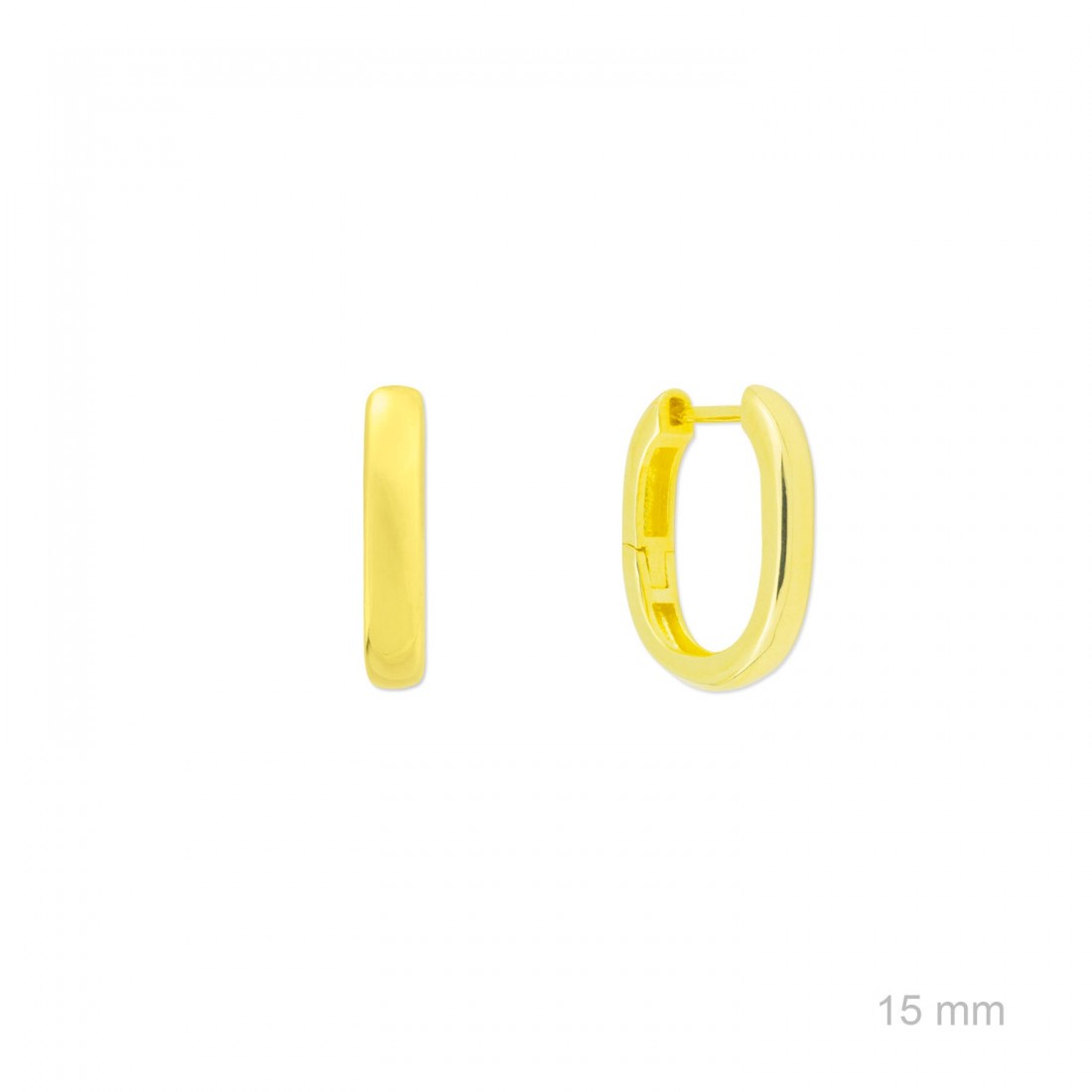 Pendientes de Aro "Essentials Collection" – Plata de Ley 925 / Baño de Oro 18k