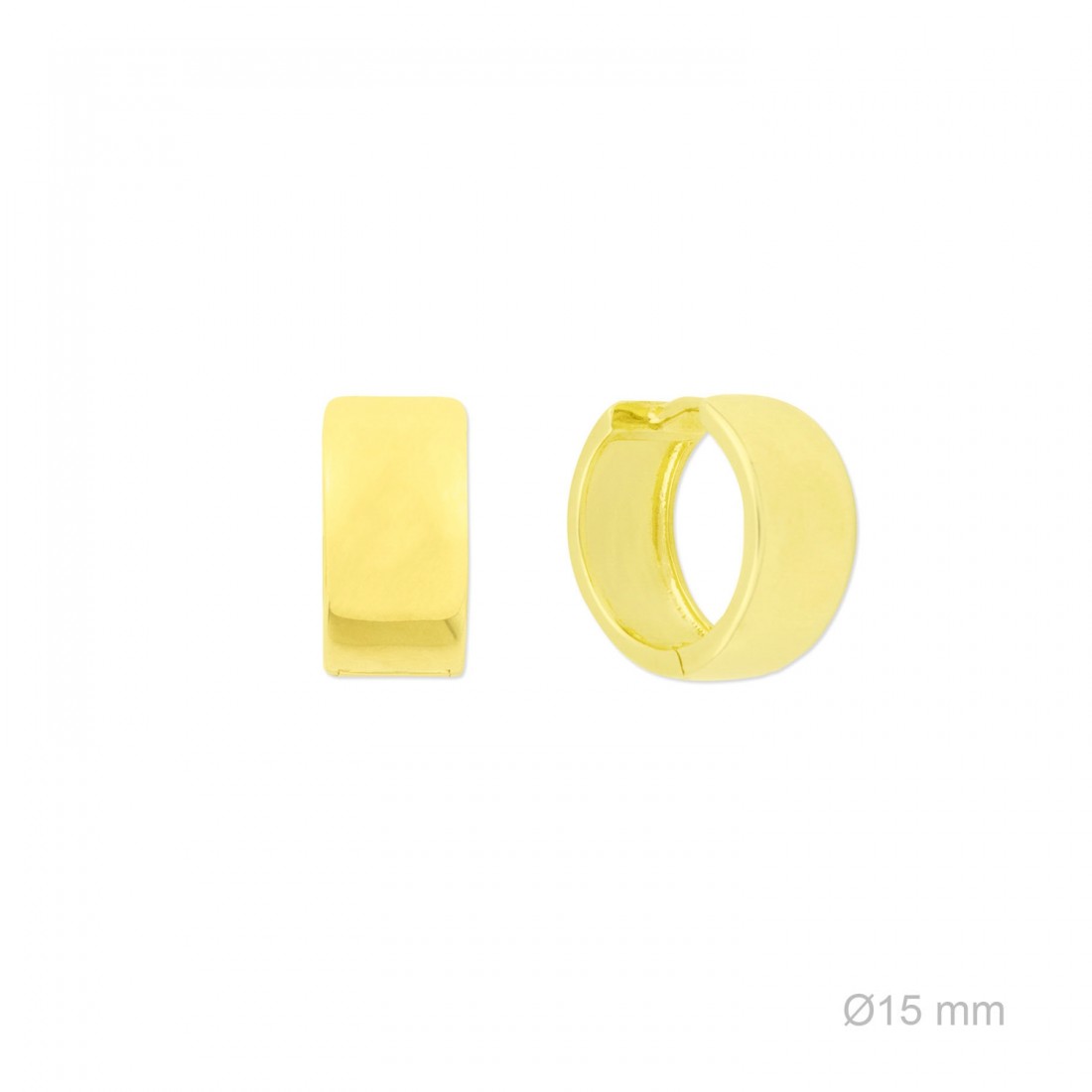 Pendientes de Aro "Essentials Collection" – Plata de Ley 925 / Baño de Oro 18k