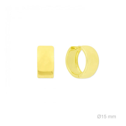 Pendientes de Aro "Essentials Collection" – Plata de Ley 925 / Baño de Oro 18k