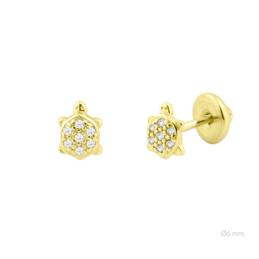 Pendientes Tortuga Dorados