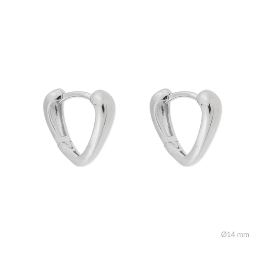 Pendiente Aro Corazón Minimalista